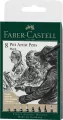 Pisaki Pitt Artist Pen black 8szt - tantis.pl