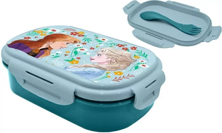 Pudełko śniadaniowe + sztućce Frozen - tantis.pl