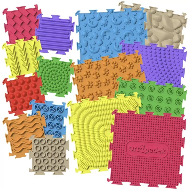 Ortopedek - mata sensoryczna 15 elementów (7+8 mini) - tantis.pl