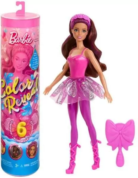 Barbie Color Reveal Lalka Baletnica, mix - tantis.pl