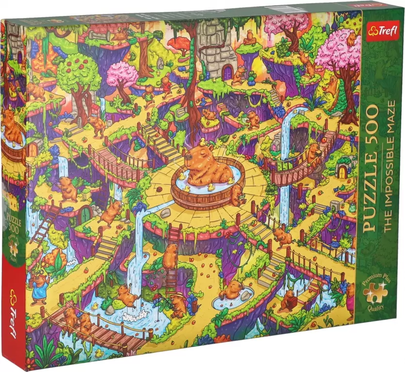 Puzzle 500 The Impossible Maze Kapibary TREFL - tantis.pl