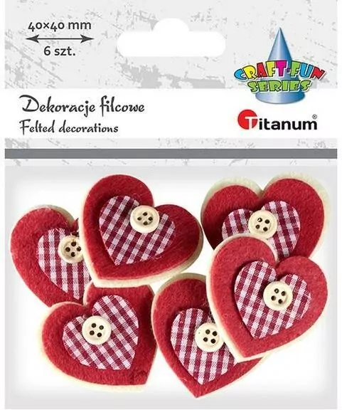 Filcowe serca 3D - tantis.pl