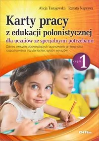 Karty pracy z edukacji polonistycznej dla uczniów ze specjalnymi potrzebami. Część 1 - tantis.pl