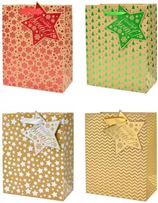 Torba QPL Boże Narodzenie Kraft MIX