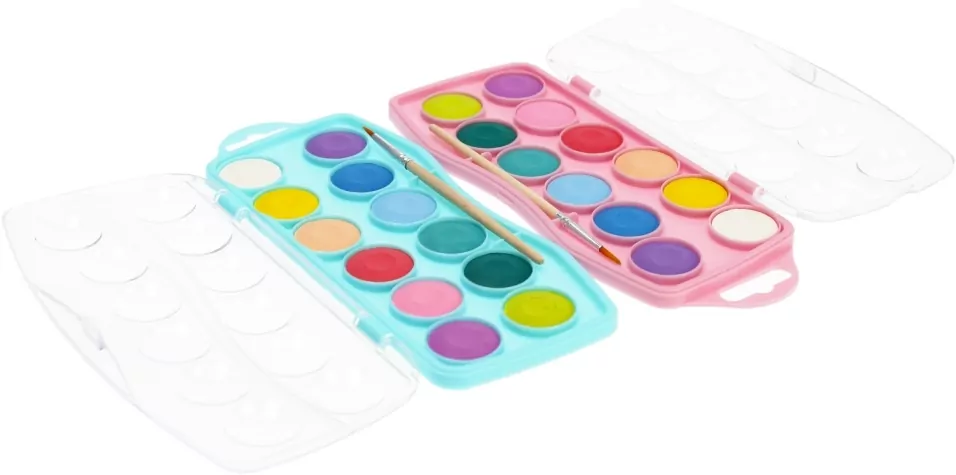 Farby akwarelowe 12 kolorów + pędzelek pastel PRIMA ART mix cena za 1 szt - tantis.pl