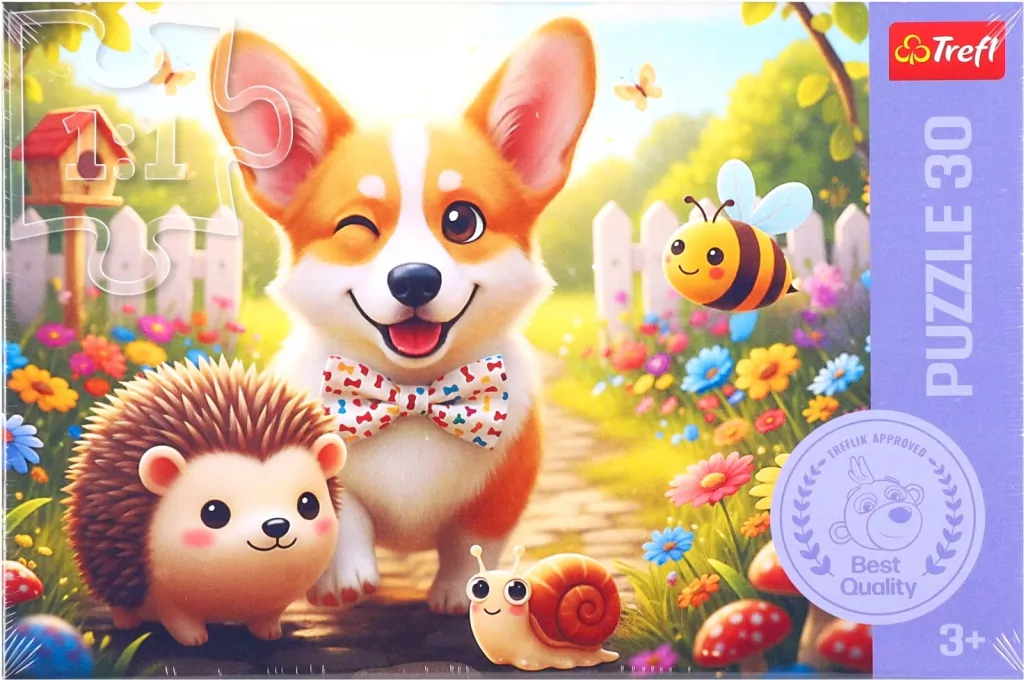 Puzzle 30 Dzień z Corgim TREFL - tantis.pl