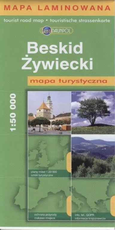 Beskid Żywiecki. Mapa Turystyczna 1:50 000 - tantis.pl