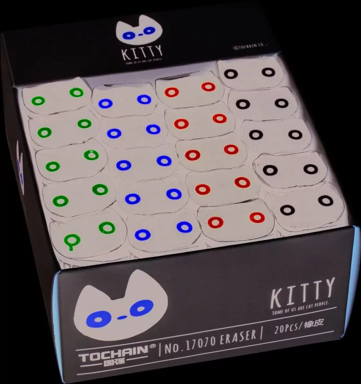 Display. Gumka do ołówka Kitty, 20 sztuk - tantis.pl