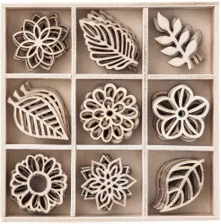 Kształty z drewna liście