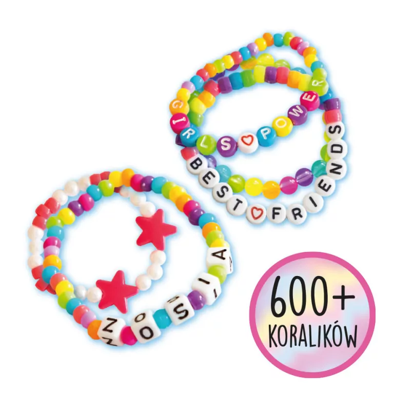 Fashion Bijou. Rainbow Letters. Zestaw koralików. ToysInn - tantis.pl