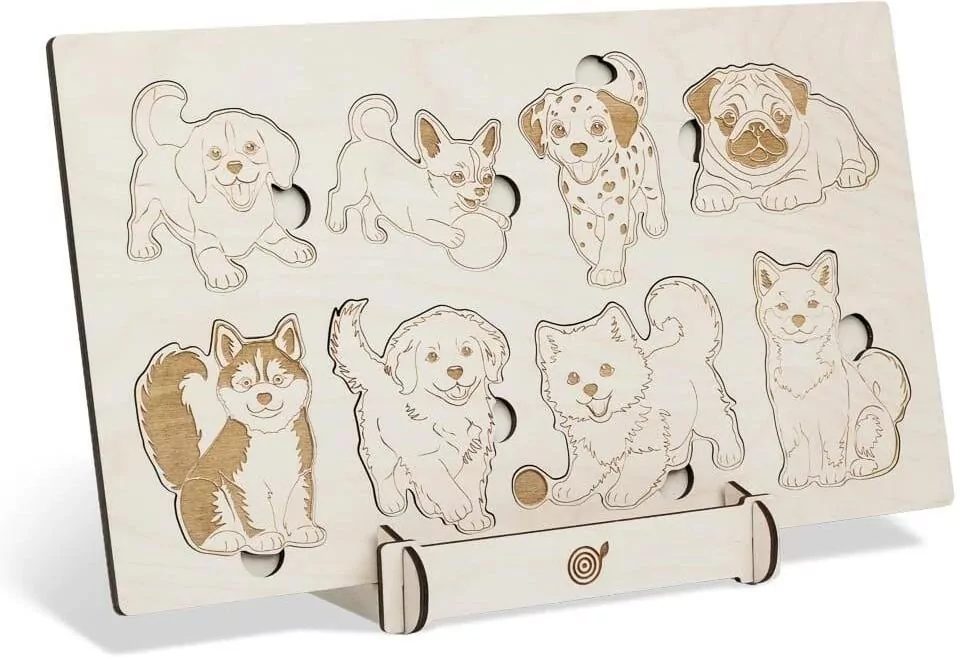 Puzzle drewniane Psijaciele Rasy psów - tantis.pl