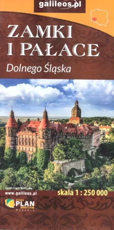 Mapa. Zamki i pałace Dolnego Śląska 1:250 000 - tantis.pl