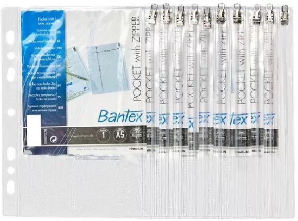 Koszulka groszkowa na suwak A5/140mic BANTEX - tantis.pl