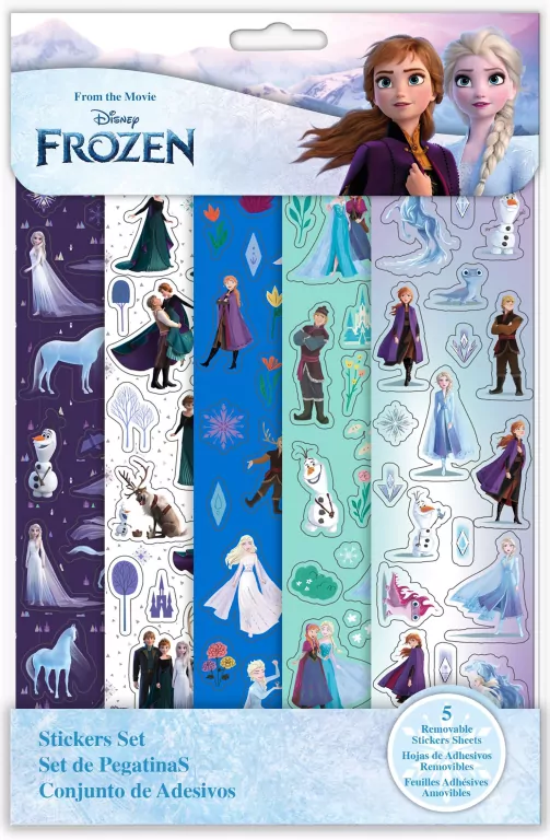 Zestaw naklejek - 58 szt. Kraina Lodu. Frozen - tantis.pl