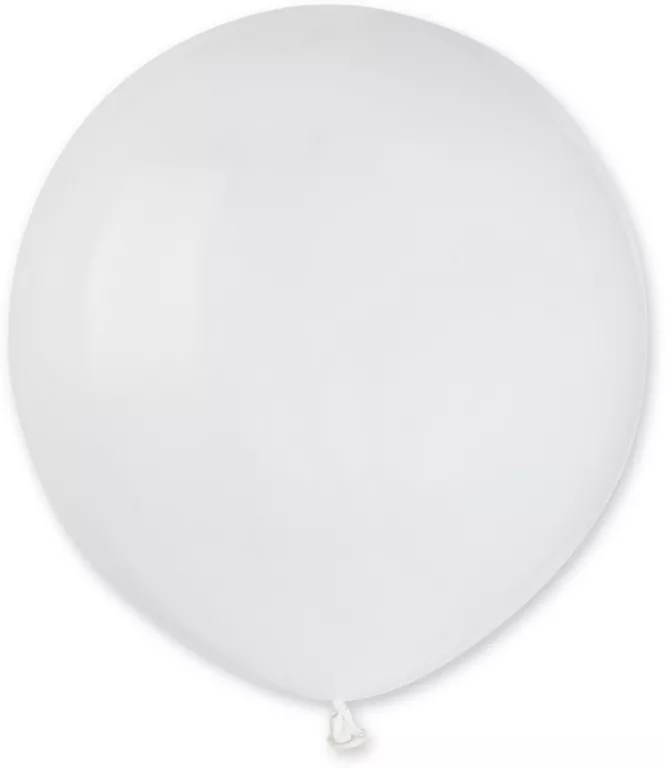 Balony pastelowe białe 48cm - tantis.pl