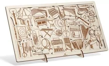 Puzzle drewniane - Wszystko gra Instrumenty - tantis.pl