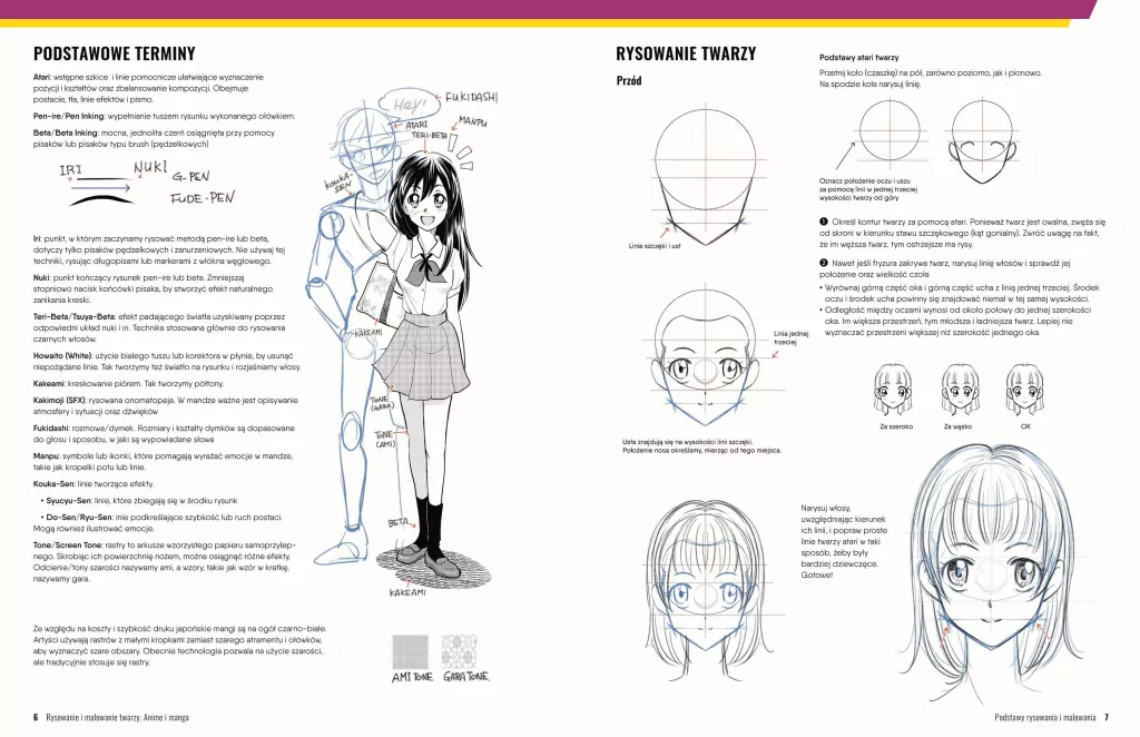 Rysowanie i malowanie twarzy. Anime i manga - tantis.pl