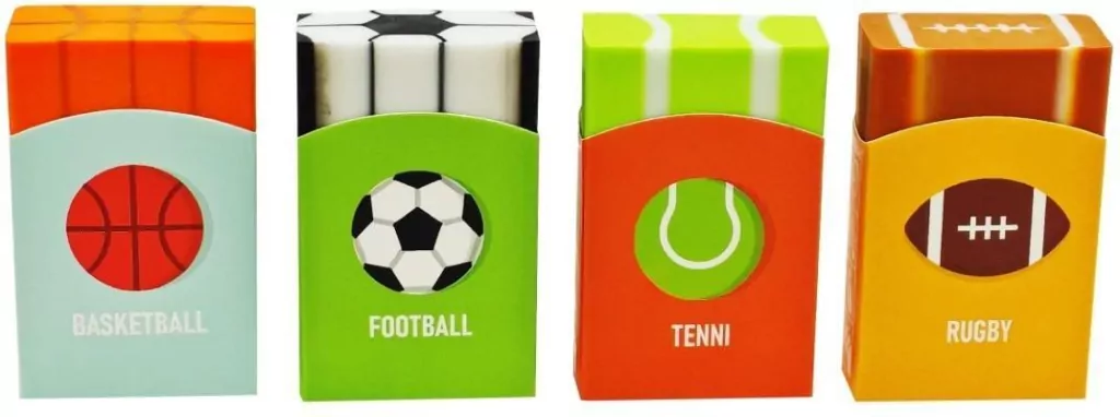 Gumka do ołówka Sport mix - tantis.pl