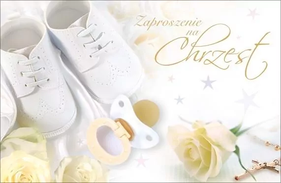 Zaproszenie Chrzest - tantis.pl