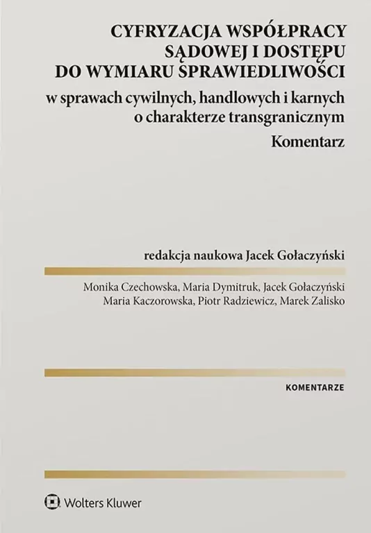 Cyfryzacja współpracy sądowej i dostępu do... - tantis.pl