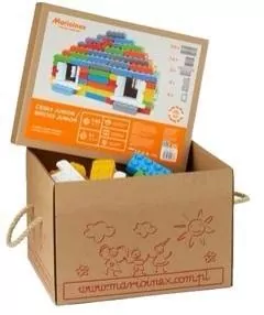 Klocki Budowlane Cegły Junior 140. Okna + drzwi - tantis.pl