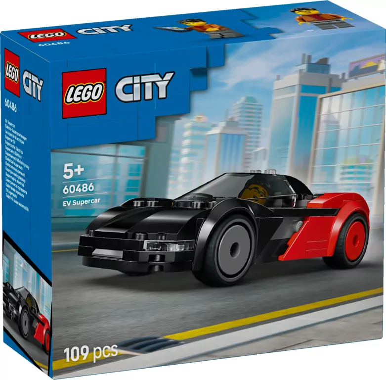 LEGO® City. Supersamochód elektryczny 60486 - tantis.pl