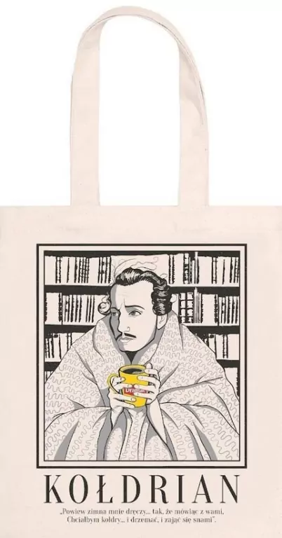 Torba na książki ecru Kołdrian - tantis.pl