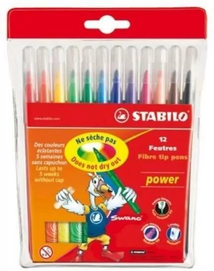 Flamastry Power 12 kolorów - tantis.pl