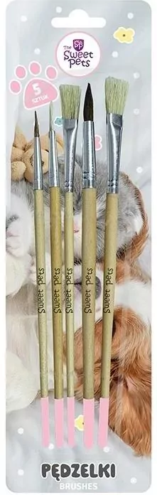 Pędzelki z naturalnego włosia The Sweet Pets - tantis.pl