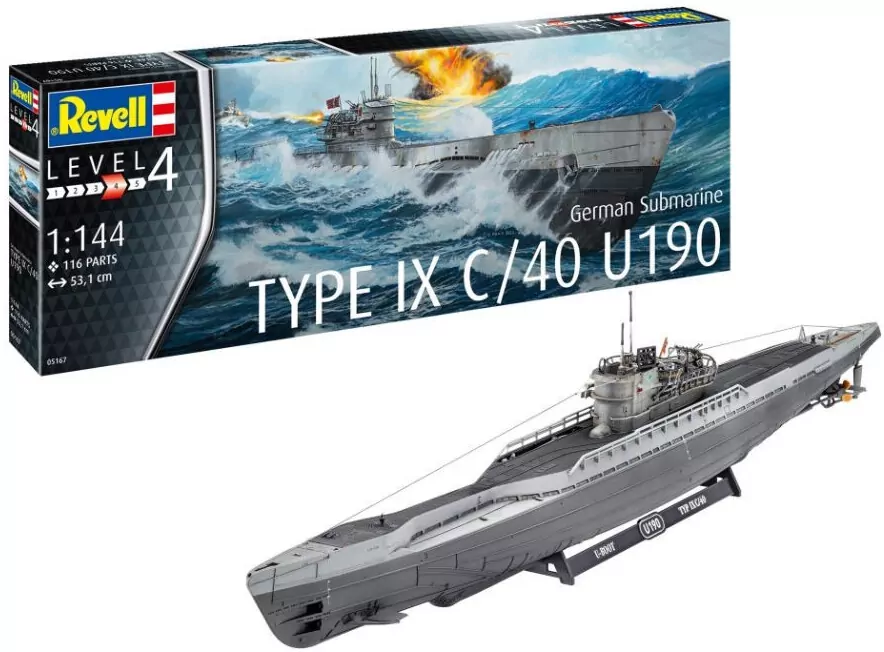German Submarine Type IX C/40 U190 - tantis.pl