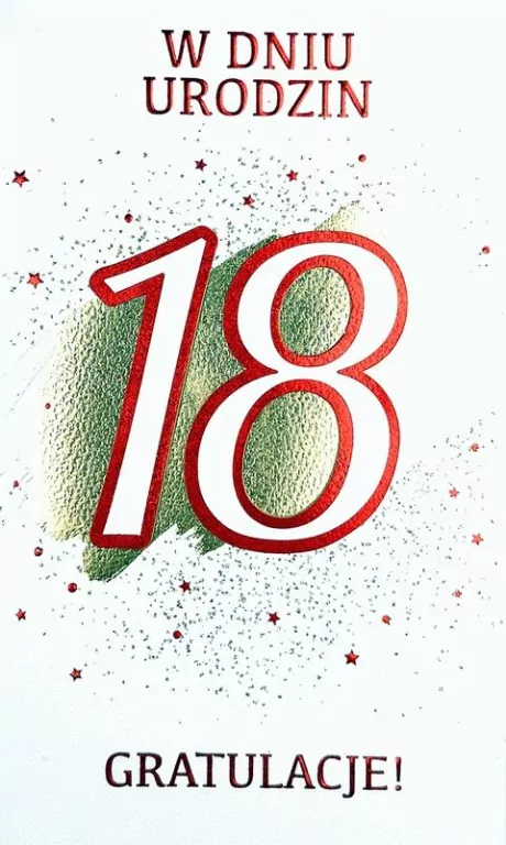 Karnet. Urodziny Osiemnastka - tantis.pl