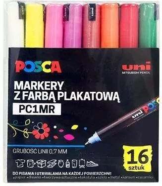 Marker. Posca Uni. PC-1MR. 16 sztuk - tantis.pl