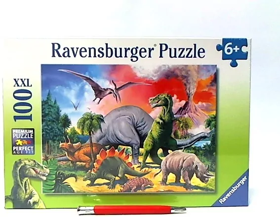 Puzzle 100. Pośród dinozaurów - tantis.pl