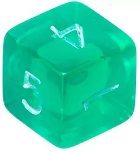 Komplet kości REBEL RPG - Mini Kryształowe - Zielone - tantis.pl