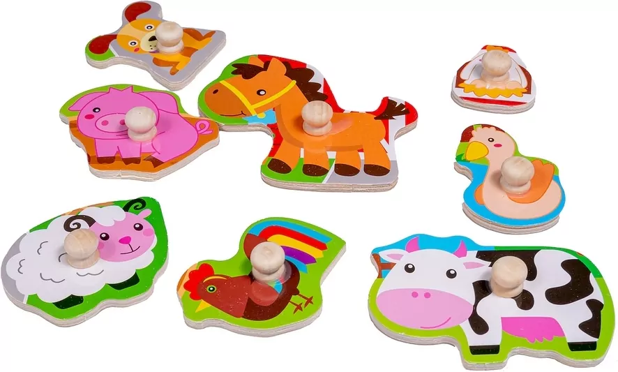 Smily Play. Układanka drewniana Mała farma - tantis.pl