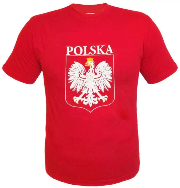 Koszulka z godłem. Czerwona L. Euro 2024 - tantis.pl
