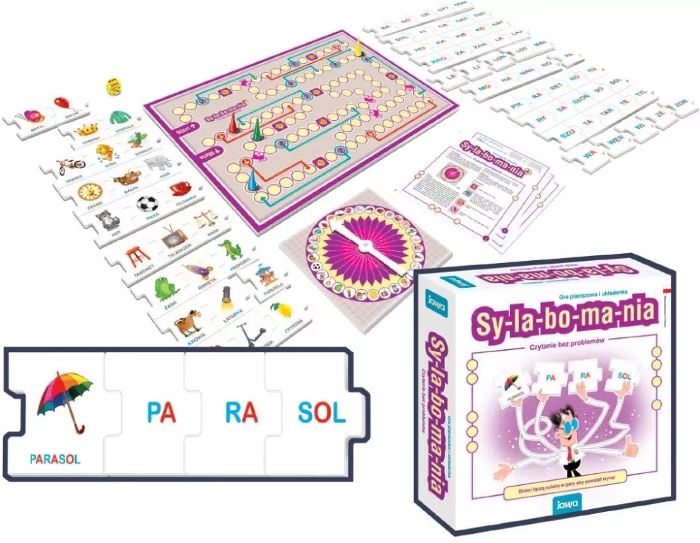 Sylabomania. Czytanie bez problemów. Gra planszowa - tantis.pl