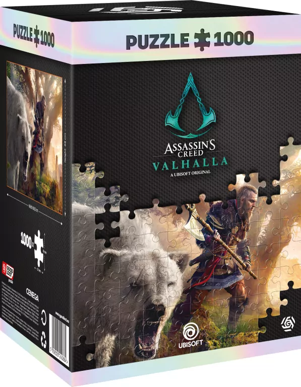 Puzzle 1000. Assassin's Creed Valhalla: Eivor & Polar Bear - tantis.pl