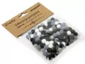 Dekoracje pompony 1cm mix czarny - tantis.pl