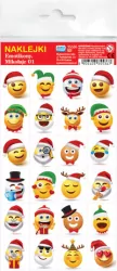 Naklejki. Emotikony Mikołaje