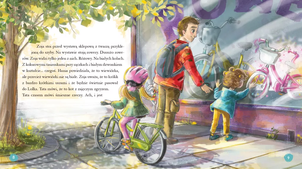 Zoja i różowy rowerek - tantis.pl