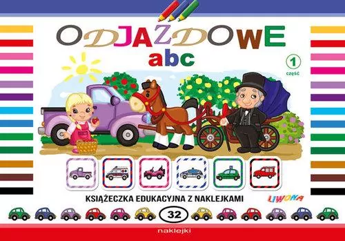 Odjazdowe ABC 1. Książeczka edukacyjna z naklejkami - tantis.pl