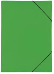 Teczka z gumką PP A3, Zielony