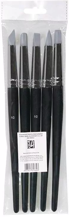 Pędzle silikonowe z profilowaną gumką nr 10 - tantis.pl