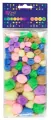 Pompony akrylowe mix pastel, 78 szt. (KSPO-002) - tantis.pl