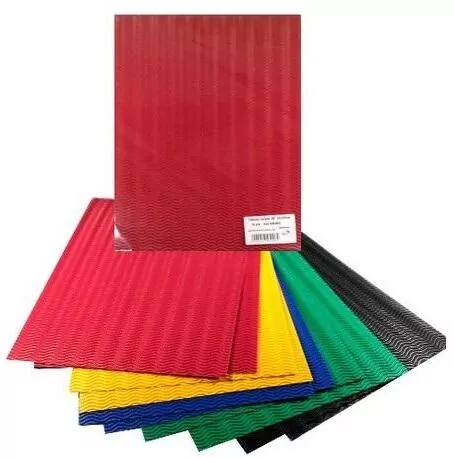 Tektura falista 3D kolorowa 25x35cm 10 arkuszy - tantis.pl