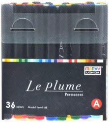 Markery permanentne z końcówką pędzelkową