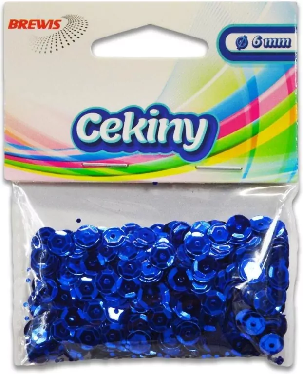 Cekiny błyszczące B 190 niebieski - tantis.pl