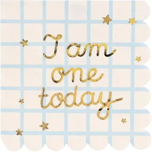 Serwetki papierowe I am one today 33x33cm - tantis.pl