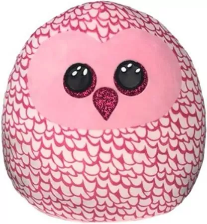 Różowa sowa 30 cm. TY Squish-a-Boos - tantis.pl